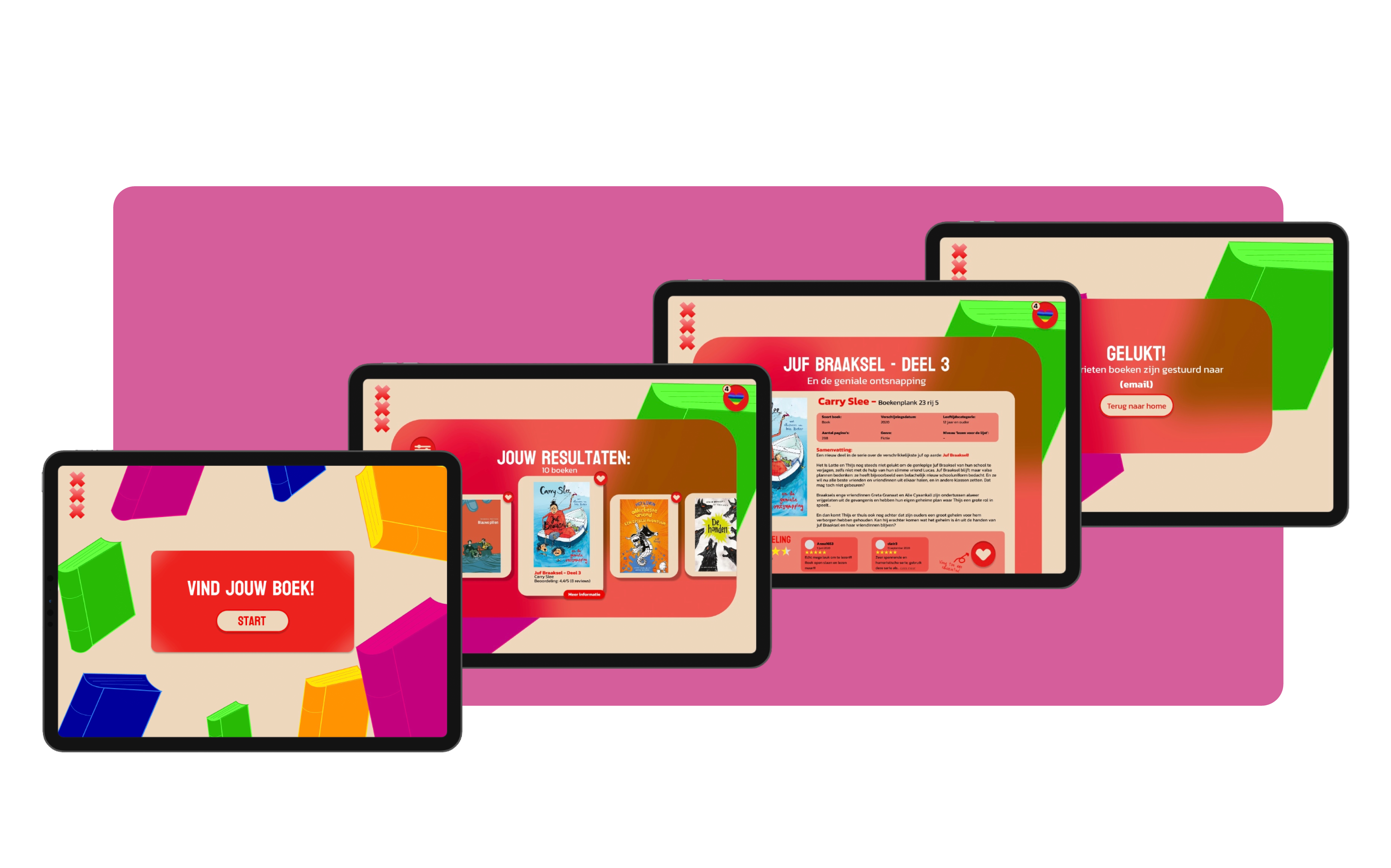 eindresultaat boekenzoeker