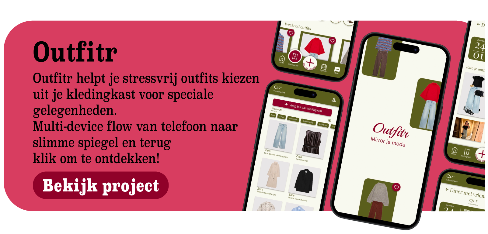 blok met uitleg over Outfitr project